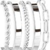 Silver-cuff set