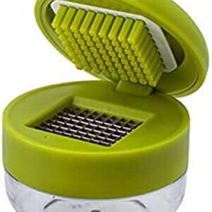 Joie Garlic Press and Chopper with Storage Container, Stainless Steel Blade