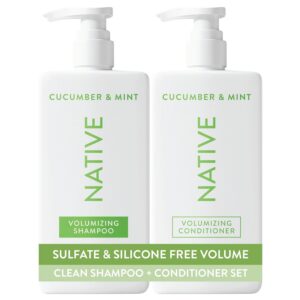 Native Shampoo and Conditioner Set, Naturally Derived Ingredients, Sulfate & Dye Free