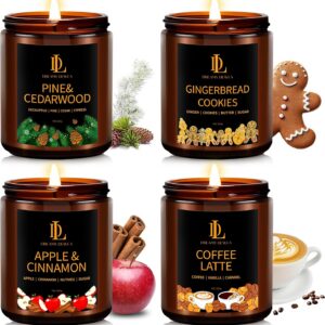 DL DREAMY DEWLA Winter Scented Candles Set for Home, Soy Wax, Gift Set